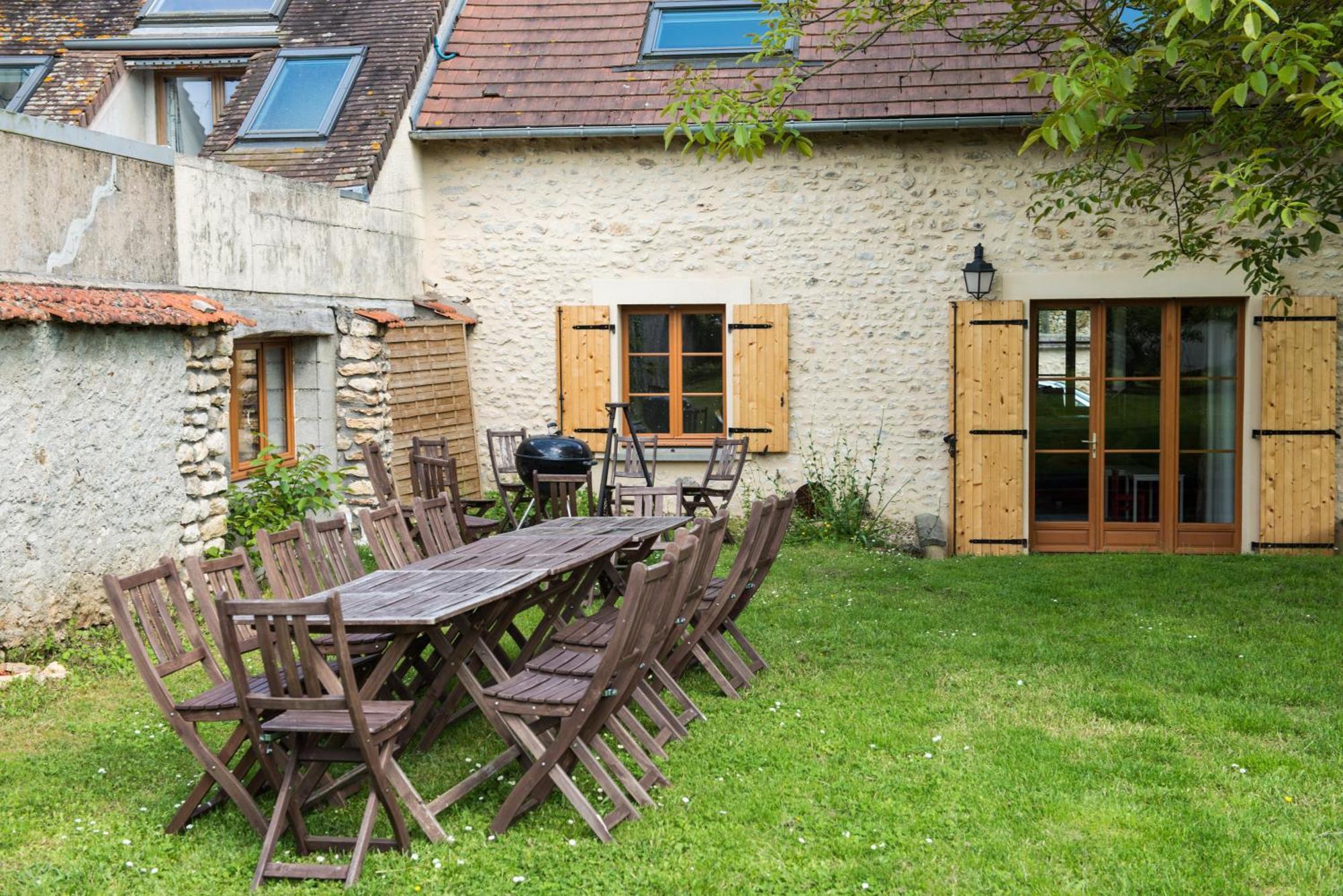 Au Bonheur Des Retrouvailles Denonville Exterior foto